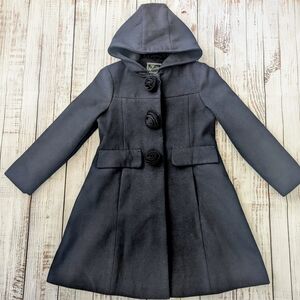 Rothschild Kids Hooded Pea Coat - Dark Gray